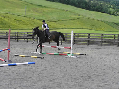 Student on horse